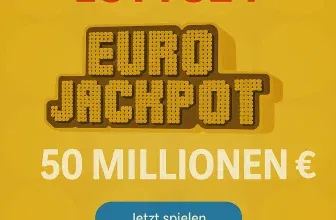 Lotto24 Neukunden: 2 Felder EuroJackpot für 1 € (statt 4,60 €) | aktuell 50 Mio. € im Jackpot