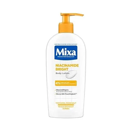 Mixa feuchtigkeitsspendende Bodylotion Niacinamide Bright Hypoallergen (250 ml) ab 3,18 € inkl. Prime-Versand (statt 4,74 €)