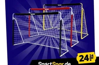 MUWO Fußballtor aus Stahl 240 x 150 cm (6 Farben) für 29,19 € inkl. Versand