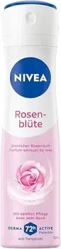 NIVEA Rosenblüte Deo Spray Anti-Transpirant (mit sinnlichem Rosenblüten-Duft 150 ml) ab 1,75 € inkl. Prime-Versand (statt 2,29 €)