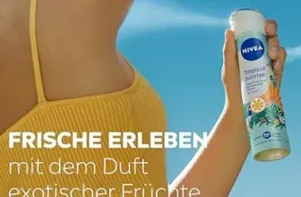 NIVEA Tropical Sunrise Artist Edition Deo Spray Deodorant für 72h (150ml) ab 1,79 € inkl. Prime-Versand (statt 2,95 €)