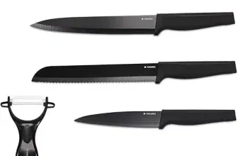 Navaris Messer Set 6-teilig inkl. Schäler (5X Edelstahl Küchenmesser und 1x Keramik Gemüseschäler) für 7,89 € inkl. Prime-Versand (statt 15,80 €)