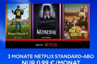 o2 Priority 🎞️ 3 Monate Netflix für nur 0,99€ im Monat
