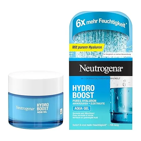 Neutrogena Hydro Boost Aqua Gel (50 ml) feuchtigkeitsspendende Gesichtscreme mit Hyaluronsäure Aminosäuren ab 7,56 € inkl. Prime-Versand (statt 9,99 €)