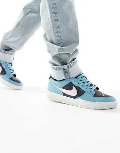 Nike – Sb Force – Premium-Sneaker in Petrol und Grau (Gr. 36,5 bis 40,5) für 36,65 € inkl. Versand (statt 63,90 €)