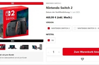 🍄 Nintendo Switch 2 jetzt direkt bei Nintendo – ab 469,99 € statt 500 €