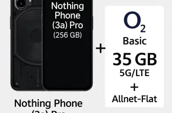 DEINHANDY: Nothing Phone (3a) Pro (256 GB) + o2 Basic 35 GB 5G/ LTE für 19,99 € / Monat + 51,93 € einmalig
