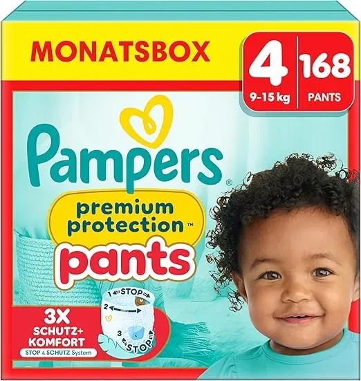 Pampers Premium Protection Pants Monatsbox Größe 4-7 ab 47,15 € inkl. Versand