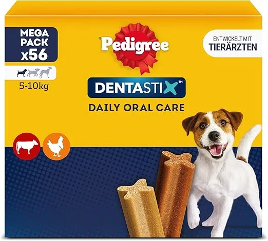 Pedigree DentaStix Daily Oral Care Zahnpflegesnack für kleine Hunde – 1 x 56 Stück ab 7,14 € inkl. Prime-Versand (statt 14,00 €)