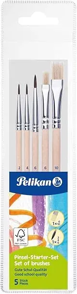 Pelikan 5 Pinsel-Set (Größe 2 4 6 10) ab 2,84 € inkl. Prime-Versand (statt 6,66 €)