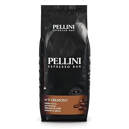 Pellini N.9 Cremoso Kaffeebohnen für Espresso (1kg Arabica- und Robusta-Mischung) ab 11,33 € inkl. Prime-Versand (statt 20,49 €)