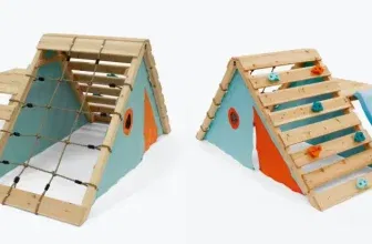 Plum Plum My First Wooden Playcentre (Holz mit Kletterwand Kletternetz Rutsche) für 104,94 € inkl. Versand (statt 239,00 €)