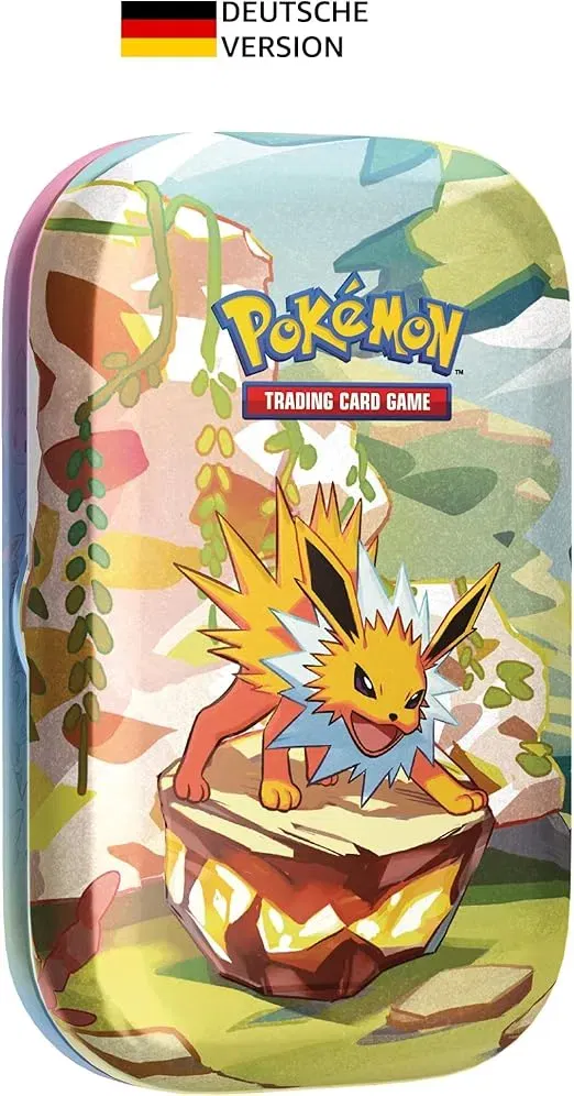 Pokémon-Sammelkartenspiel: Mini-Tin-Box Karmesin & Purpur (Blitza (2 Boosterpacks & 1 Münze)) für 10,99 € inkl. Prime-Versand (statt 19,95 €)