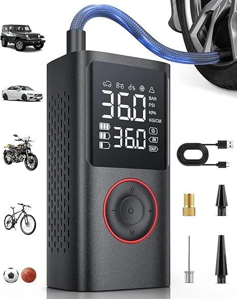 Powools Kabelloser Elektrische Luftpumpe 150PSI für 17,99 € inkl. Prime-Versand (statt 29,99 €)