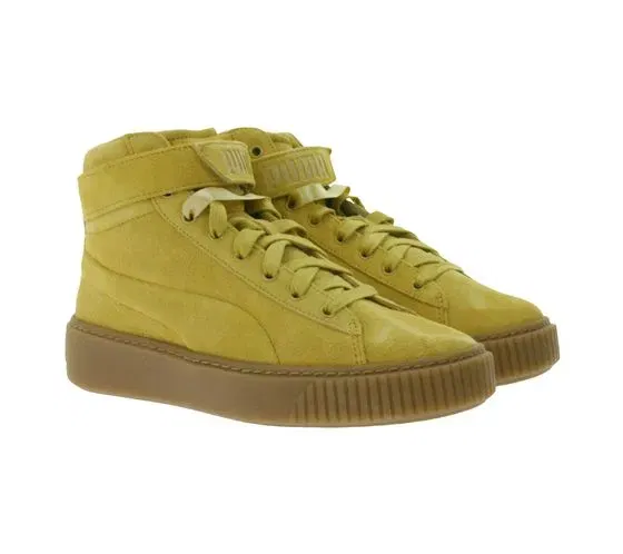 Puma Suede Platform Mid 366018 03 Sand-Beige (Gr. 35 1/2 bis 39) für 31,98 € inkl. Versand (statt 55,00 €)