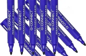 Q-CONNECT KF26046 Permanentmarker Rundspitze Blau/ (10 Stück/Strichlänge: 300m) ab 2,29 € inkl. Prime-Versand (statt 3,20 €)