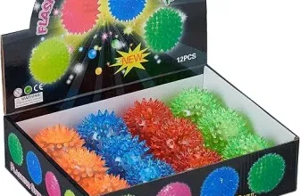 Relaxdays LED Igelball mit Noppen (12er Set blinkende Leuchtbälle in 4 Farben Ø 65 cm bunt) für 6,11 € inkl. Prime-Versand (statt 9,99 €)