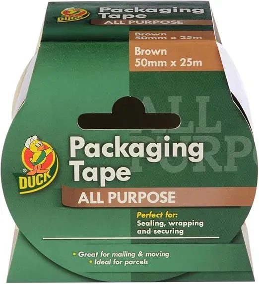 SHURE Duck Tape Packaging Brown (50mm X 25m) ab 0,86 € inkl. Prime-Versand (statt 1,40 €)