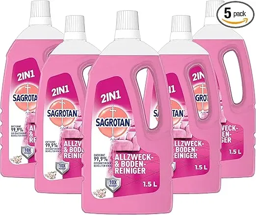 Sagrotan Allzweck-Reiniger Blütenfrische 5er Pack (5 x 1,5 l) ab 12,50 € inkl. Prime-Versand (statt 17,45 €)