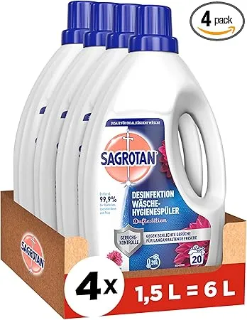 Sagrotan Wäsche-Hygienespüler Duftedition (4x15L) ab 10,16 € inkl. Prime-Versand (statt 15,96 €)