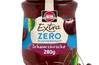 Schwartau Extra Zero Schwarzkirsche Fruchtaufstrich (ohne Zuckerzusatz 15 kcal pro 25g 280g) ab 1,88 € inkl. Prime-Versand (statt 2,70 €)