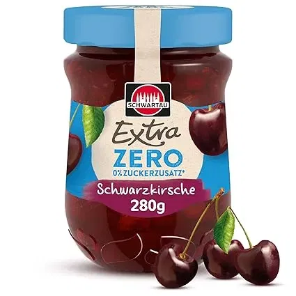 Schwartau Extra Zero Schwarzkirsche Fruchtaufstrich (ohne Zuckerzusatz 15 kcal pro 25g 280g) ab 1,88 € inkl. Prime-Versand (statt 2,70 €)