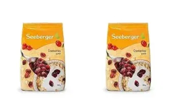 Seeberger Cranberries gesüßt 350 g (Packung mit 2) für 8,98 € inkl. Prime-Versand (statt 12,38 €)
