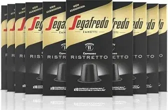 Segafredo Zanetti Aluminiumkapseln kompatibel mit Nespresso® Ristretto (10 Boxen mit je 10 Kapseln) ab 21,53 € inkl. Prime-Versand (statt 34,90 €)