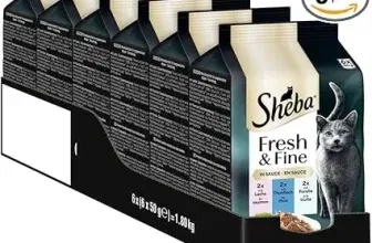 Sheba Portionsbeutel Katzennassfutter Multipack Fresh & Fine in Sauce mit Lachs (6x6x50g) ab 6,27 € inkl. Prime-Versand (statt 16,00 €)
