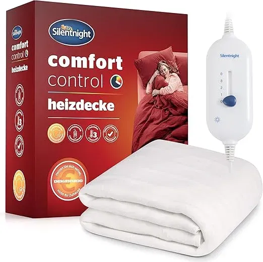 Silentnight Comfort Control Heizdecke 140x150cm (mit 3 Heizstufen) für 10,37 € inkl. Prime-Versand (statt 17,00 €)