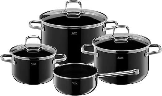Silit Elegance Line Topfset Induktion (4-teilig Kochtopf Set mit Glasdeckel) für 130,29 € inkl. Versand (statt 175,00 €)