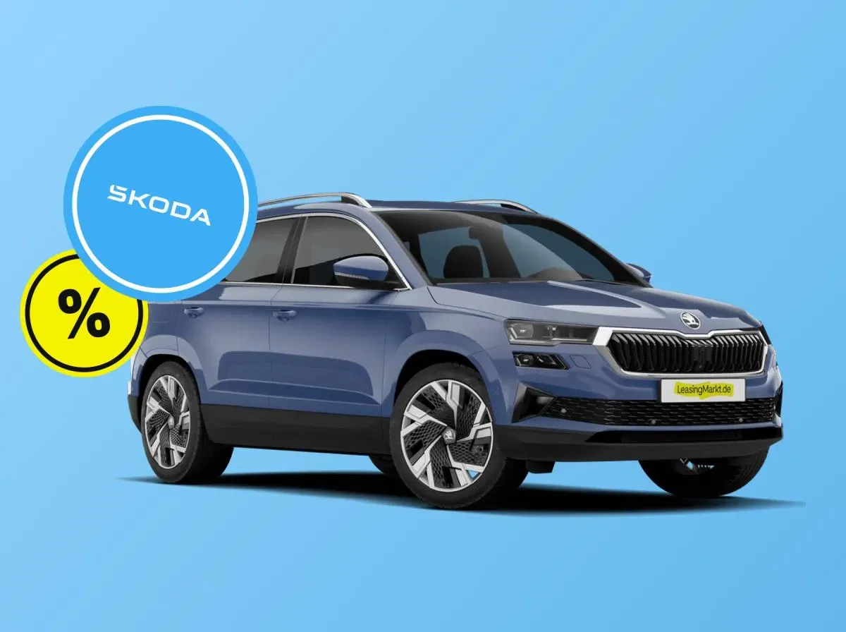 Skoda Karoq 1.0l TSI Selection mit 116 PS für 143,00 € / Monat + 1.599,00 € einmalig – LF 0,42 (Privatkunden)