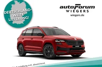 Skoda Karoq Sportline 2.0 TSI mit 190 PS für 193,00 € / Monat + 1.290,00 € einmalig – LF 0,41 (Privatkunden)