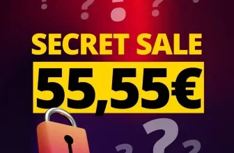 Ein Bild mit einem Schloss und Fragezeichen, das den SportSpar Secret Sale symbolisiert