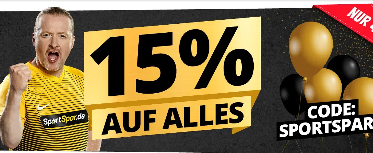 SportSpar: 15 % Rabatt auf alles mit Gutscheincode 🎉