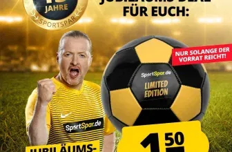 Sportspar.de Limited Edition 15 Jahre Fußball für 1,50 € zzgl. 4,95 Versand