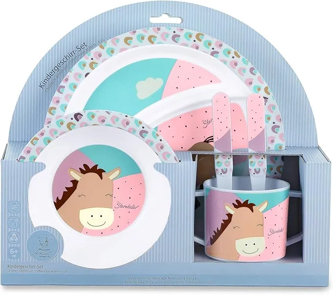 Sterntaler Kindergeschirr Set Eisbär Elia (Set 5-teilig) für 14,99 € inkl. Prime-Versand (statt 24,99 €)
