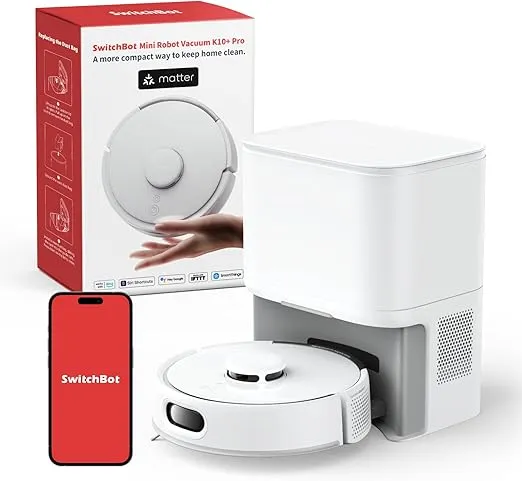 SwitchBot K10+ Pro Saugroboter mit Absaugstation 90 Tage 45dB Ultraleise (90 Tage 45dB Ultraleise, LiDAR-Navigation) für 219,99 € inkl. Versand (statt 299,00 €)