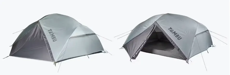 Tambu Tikona 3 (3PERSONEN Kuppelzelt Aqua-grau) für 103,99 € inkl. Versand (statt 248,65 €)