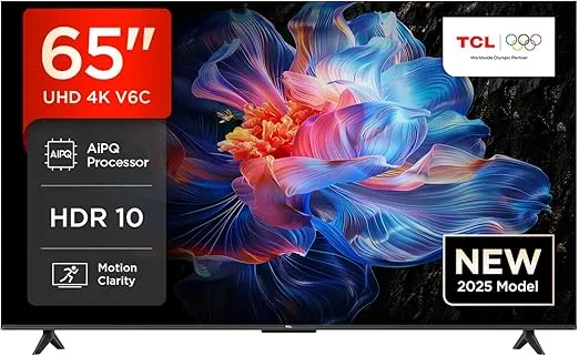 TCL 65V6C 65 Zoll Direct LED TV 4K HDR Dolby Audio Motion Clarity Kompatibel mit Google Assistant & Alexa (Dolby Audio Motion Clarity Kompatibel mit Google Assistant & Alexa) für 399,00 € inkl. Versand (statt 499,00 €)