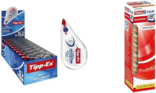 Tipp-Ex Mini Pocket Mouse Korrekturroller & Tesafilm (10 Roller – 8X TRANSPARANT 10M x 19MM) für 16,13 € inkl. Prime-Versand (statt 27,78 €)