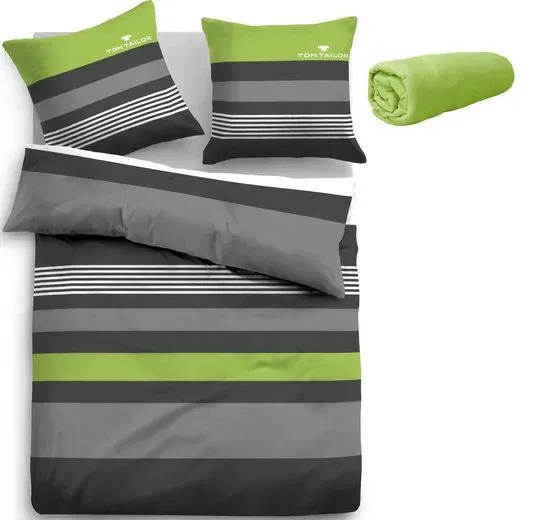 Tom Tailor Home Bettwäsche Carl (Gr. 135X200 oder 155X220 cm 3 teilig, mit GRATIS-Zugabe: Spannbettlaken) ab 9,42 € inkl. Versand (OTTO UP Plus) (statt 36,42 €)