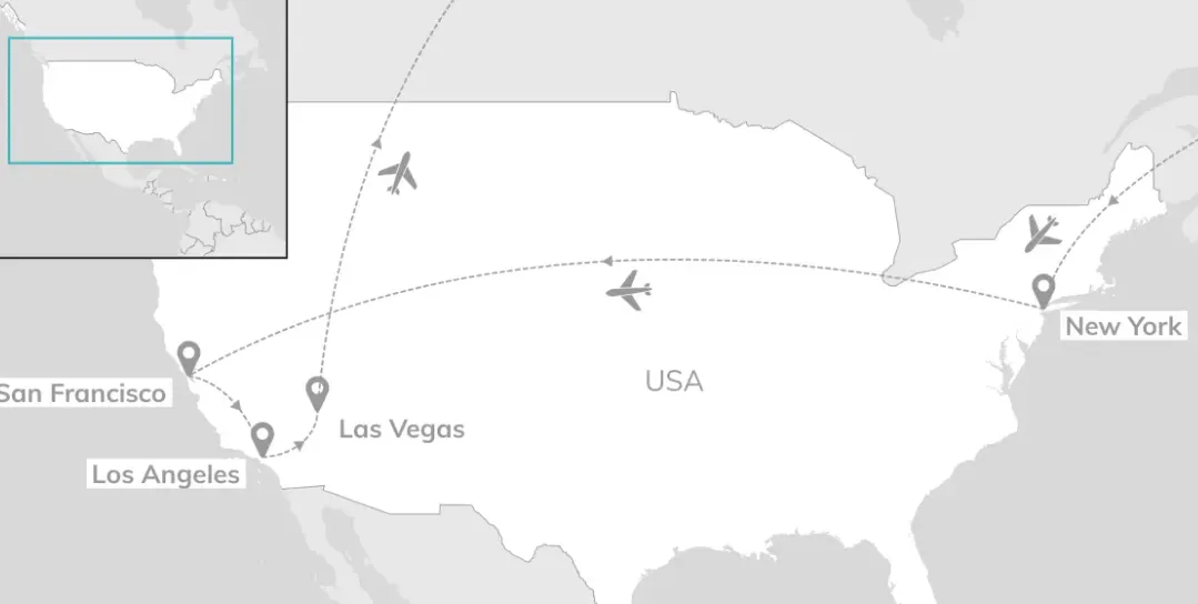 Schnäppchen, Deals Und Rabattcodes Des Tages - Usa Cityhopping 17 Tage N.y.c - San Francisco - Los Angeles