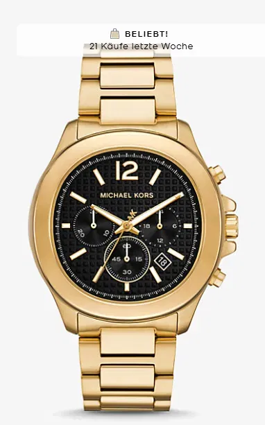 Michael Kors Sage Chronograph MK9192 für 140,00 € inkl. Versand (statt 223,00 €)