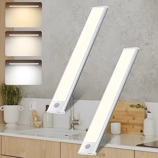 2 Stück LED Unterbauleuchten (30CM 1500mAh, 3 Arbeitsmodus & 3 Farbmodi) für 10,00 € inkl. Prime-Versand (statt 20,00 €)