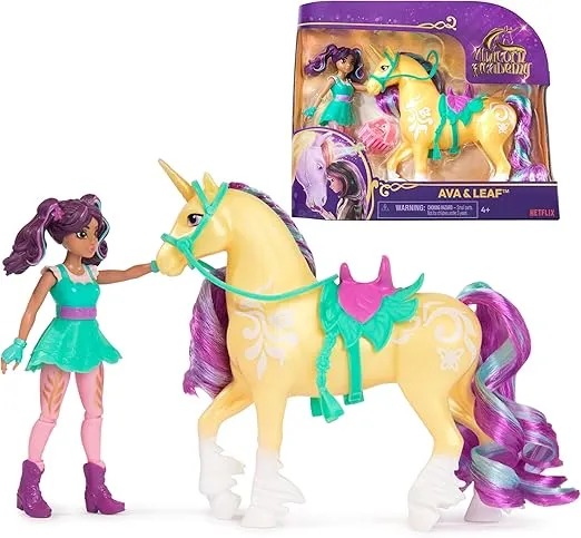 Unicorn Academy AVA und Einhorn Leaf Set (ca. 12 cm  für Kinder ab 4 Jahren) für 10,99 € inkl. Prime-Versand (statt 19,39 €)