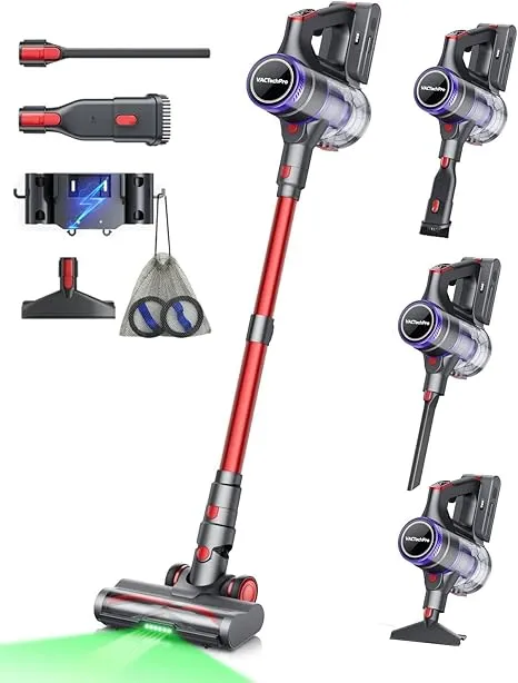 VACTechPro 48000Pa550W70Min Akku Staubsauger Kabellos 1.6L Akkustaubsauger mit 8-Schicht-Filterung Super Leise für 109,00 € inkl. Versand (statt 139,00 €)