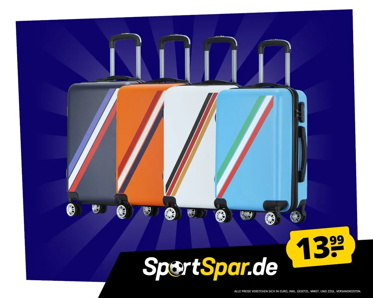 VERTICAL STUDIO Länder Handgepäck (10 Styles) für 18,94 € inkl. Versand