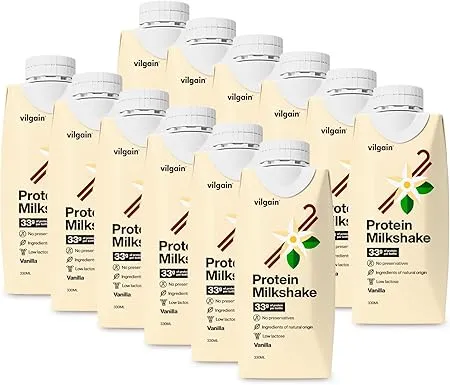 Preisfehler 🚨 Vilgain Protein Milkshake (12x330ml Vanille) ab 4,81 € inkl. Prime-Versand (statt 28,00 €)