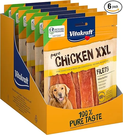 Vitakraft Pure Chicken XXL Filets (6x250g) für 23,79 € inkl. Prime-Versand (statt 37,14 €)